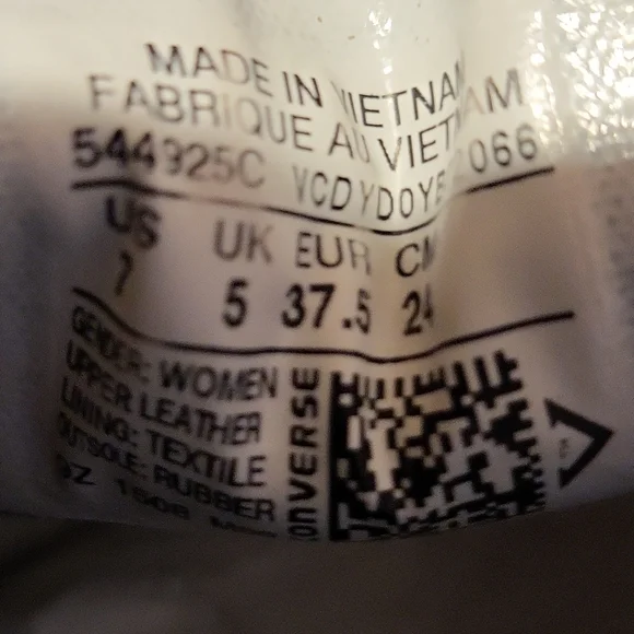 Converse All Star EUC women's metallic gold tennis shoes size 7 - Picture 9 of 9